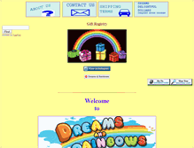 Tablet Screenshot of dreamsnrainbows.com